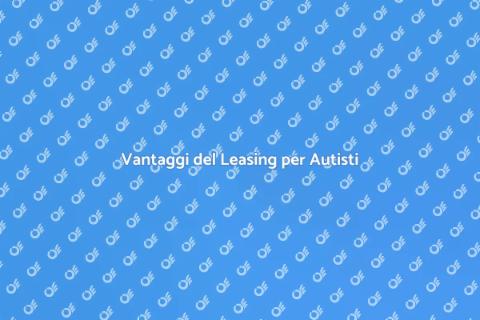 Leasing Veicolo per Autisti di Trasporto
