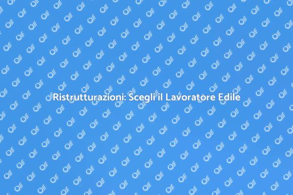 Ristrutturazioni: L'importanza del Professionista