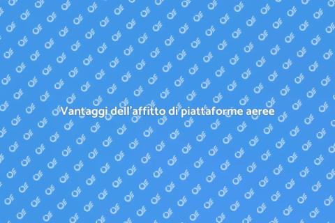 Affitto piattaforma aerea per traslochi
