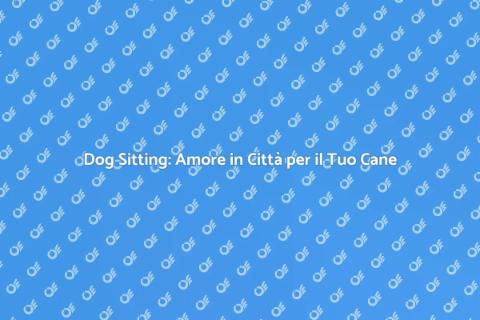 Dog Sitting in Appartamenti Città