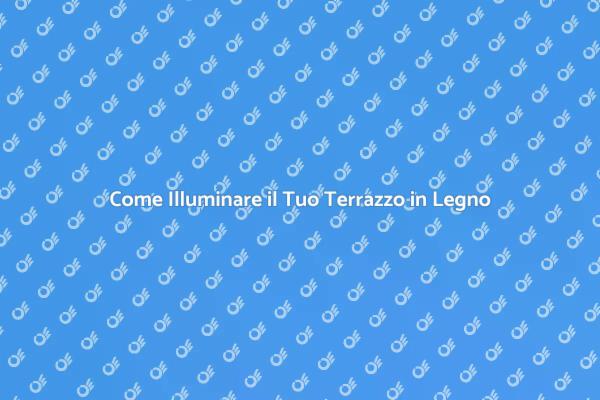 Trasforma il Tuo Terrazzo con Luce
