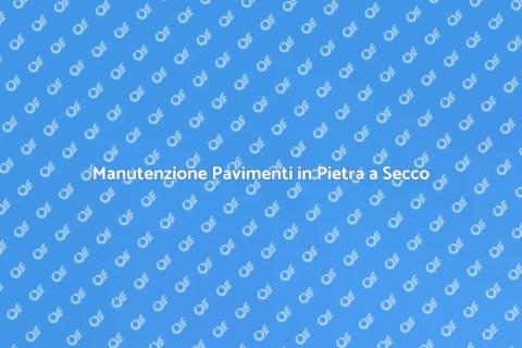 Pulitura a Secco per Pavimenti in Pietra