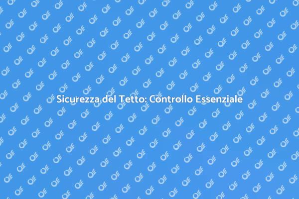 Garantisci la Sicurezza del Tetto