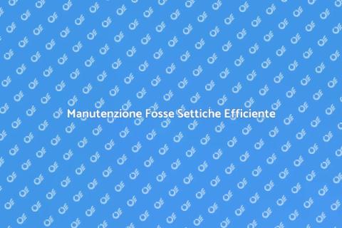 Servizi di Pulizia Fosse Settiche
