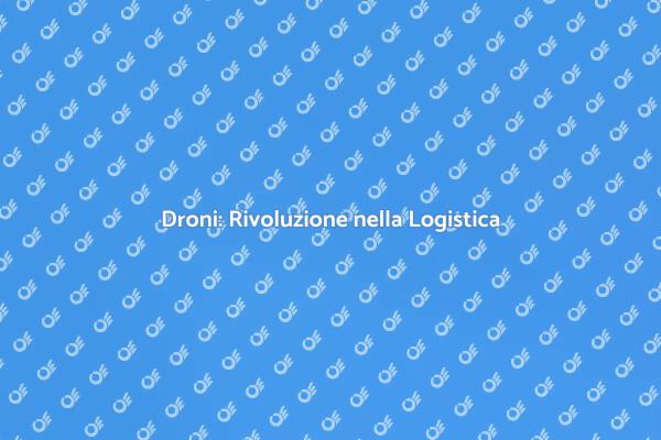 Droni e Logistica: Un Nuovo Orizzonte