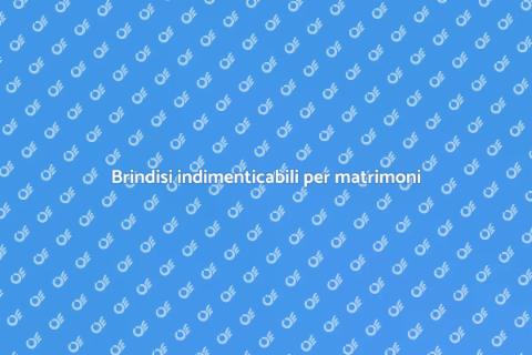 Beverage esclusivo per matrimoni