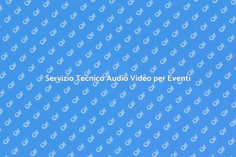 Tecnico Audio Video Luci per Eventi