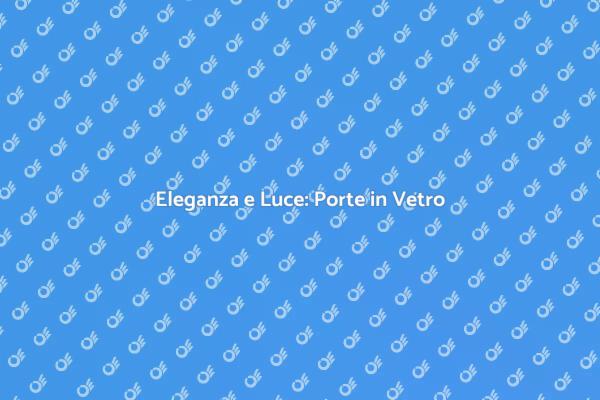 Ristruttura con Porte in Vetro