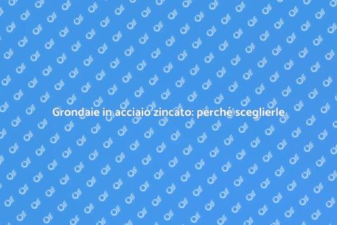 Installazione grondaia in acciaio zincato