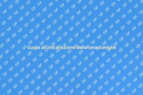Installazione lavastoviglie da incasso