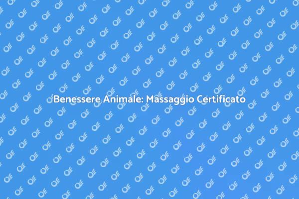L'Arte del Massaggio per Animali