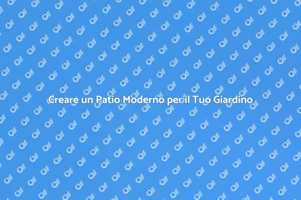 Patio Moderno: L'Essenza del Relax Esterno