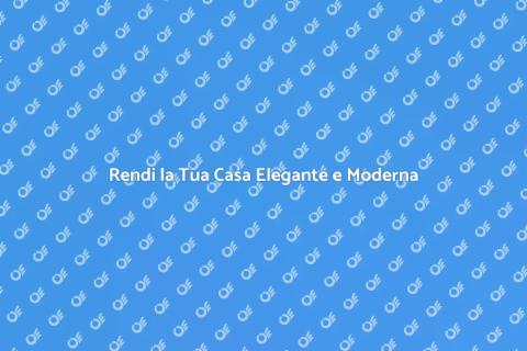 Allestimento Moderno e Sofisticato