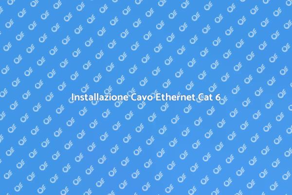 Come Installare un Cavo Ethernet Cat 6
