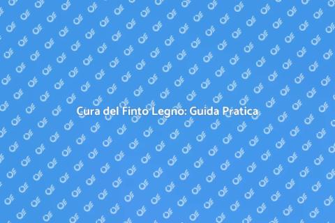 Manutenzione Finto Legno per la Casa