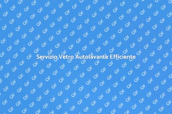 Vetro Autolavante: Riparazione Necessaria
