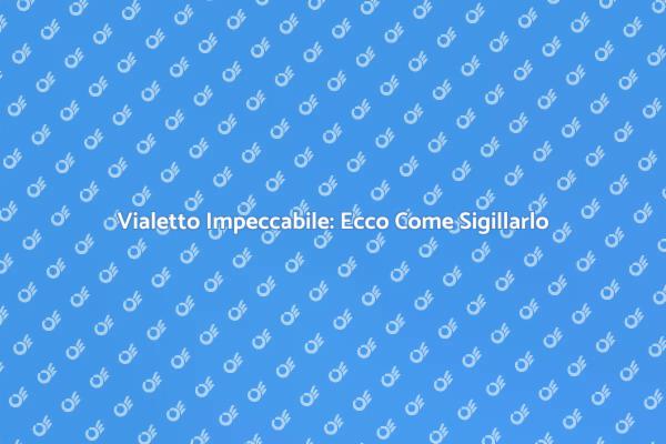 Come Sigillare il Vialetto Efficacemente
