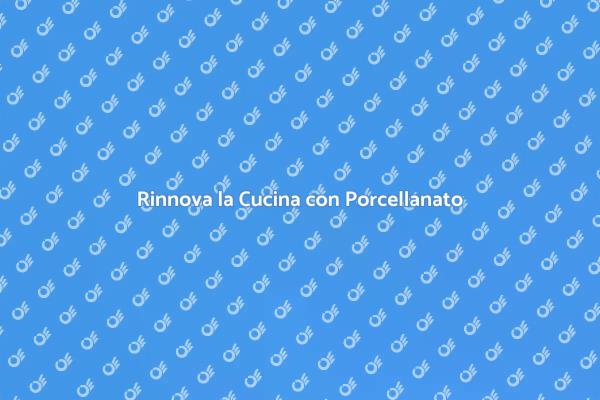 Cucina Moderna con Piano in Porcellanato