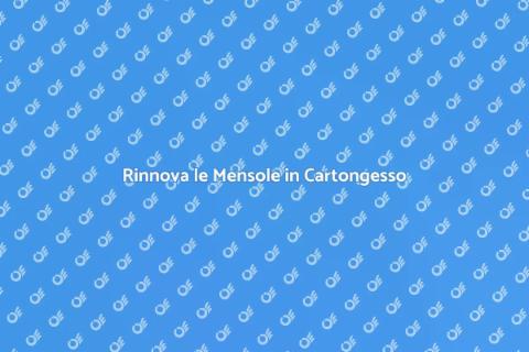 Rinnovare Mensole in Cartongesso