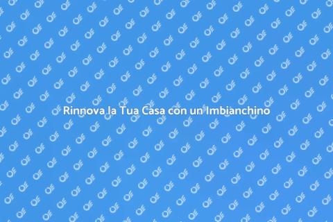 Assumere un Imbianchino Qualificato