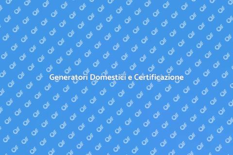 Certificazione Energetica Generatori