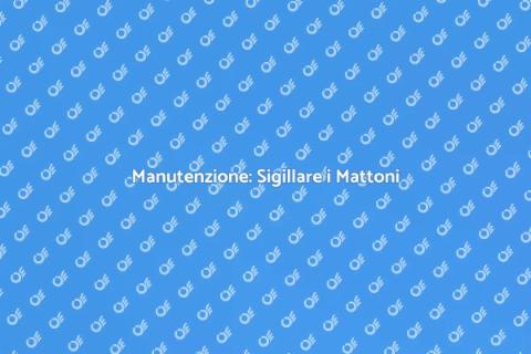 Sigillare i Mattoni per la Tua Casa