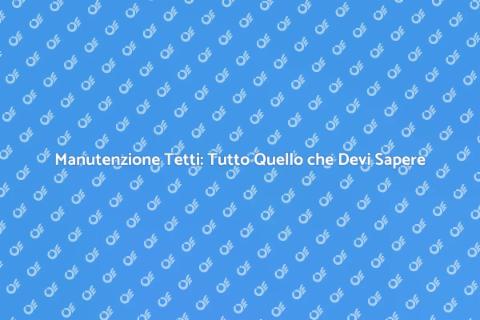 Riparazione Tetti: Guida Completa