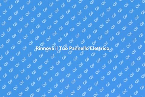 Aggiornamento Pannello Elettrico