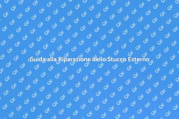 Come Riparare lo Stucco Esterno