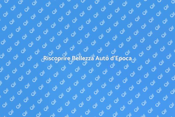 L'Arte del Restauro di Auto d'Epoca
