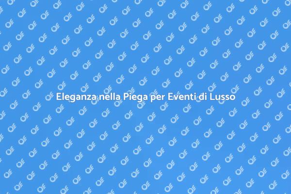 Eleganza e Stile: La Nostra Piega di Lusso