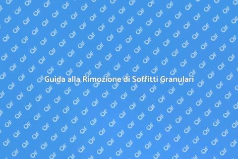 Rimozione Soffitto con Intonaco Granulare