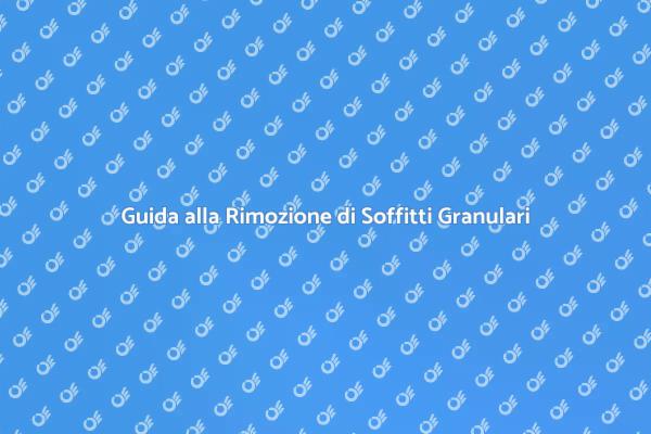 Rimuovi il Soffitto con Intonaco Granulare