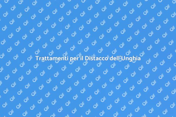 Come Curare il Distacco dell'Unghia