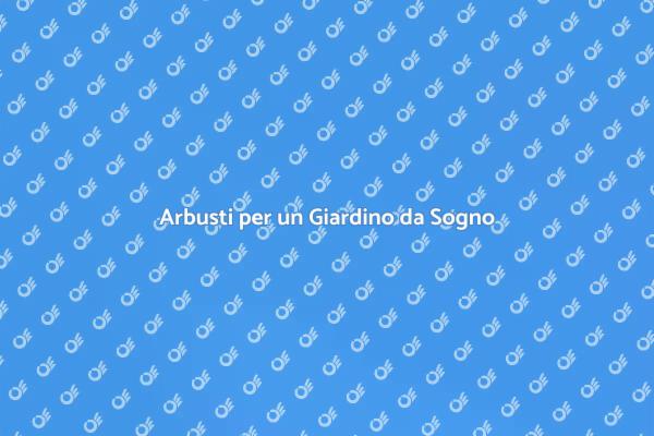 Crea il Tuo Giardino con Arbusti
