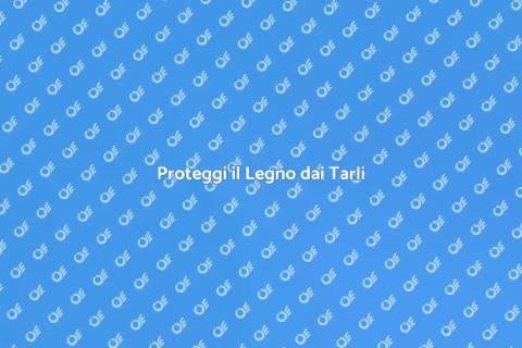 Disinfestazione Tarli nel Legno