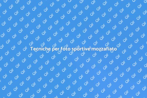 Cattura l'azione con le foto sportive