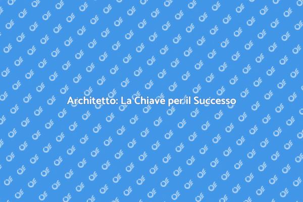 Perché Scegliere un Architetto