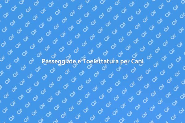Dog Walking: Cura Completa per Cani