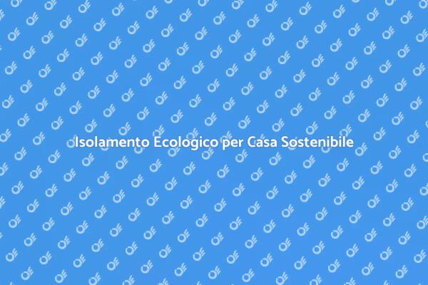 Isolamento Sostenibile per il Tuo Futuro