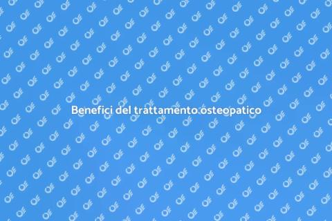 Trattamento osteopatico per dolori