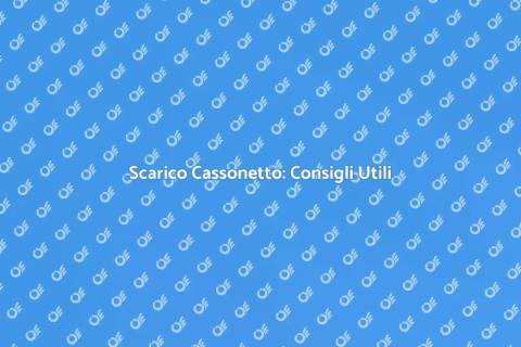 Scarico Cassonetto: Guida Completa