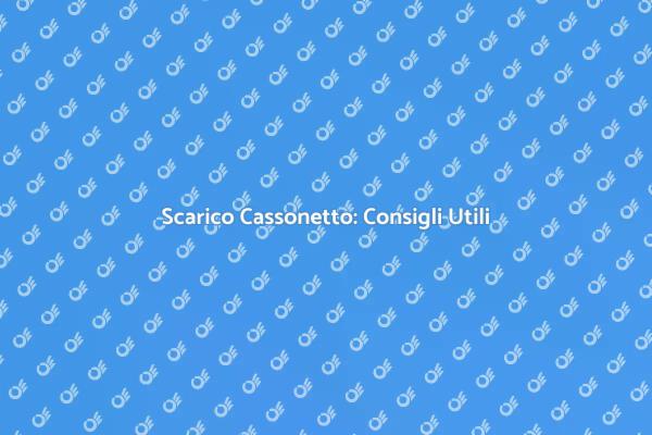 Gestione Efficiente dello Scarico Cassonetto