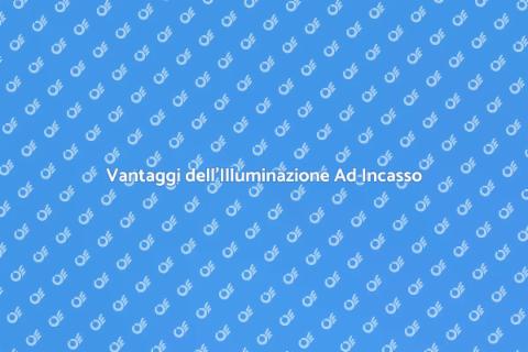 Illuminazione Ad Incasso: Design Perfetto