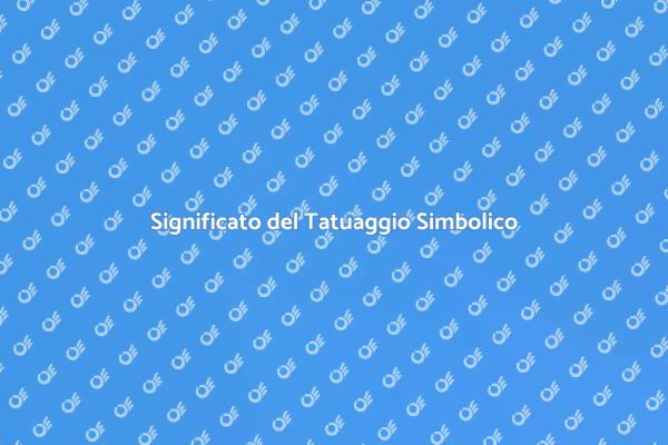 Tatuaggio Simbolico: Espressione e Storia
