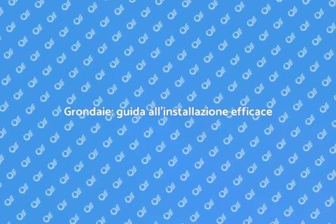Installazione grondaie e filtraggio