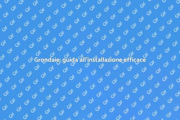 Installazione efficace di grondaie
