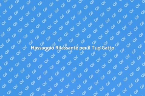 Massaggio Relax per Gatti: Benefici