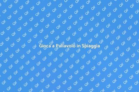 Partita di Pallavolo in Spiaggia