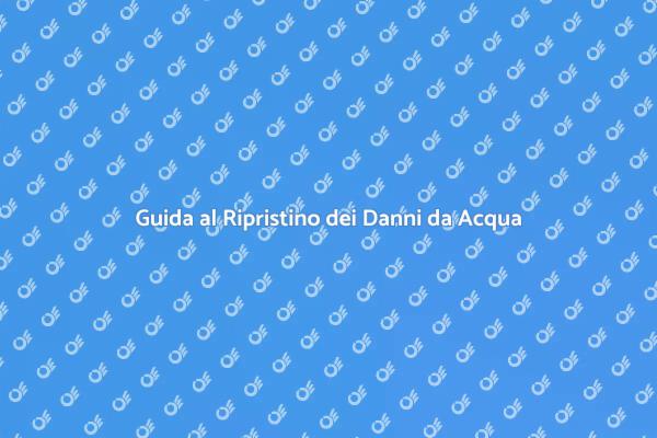 Come Ripristinare Danni da Acqua